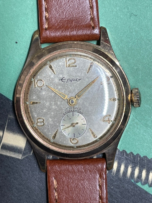 Vintage Ca 1950s Men’s Eppo Watch Running