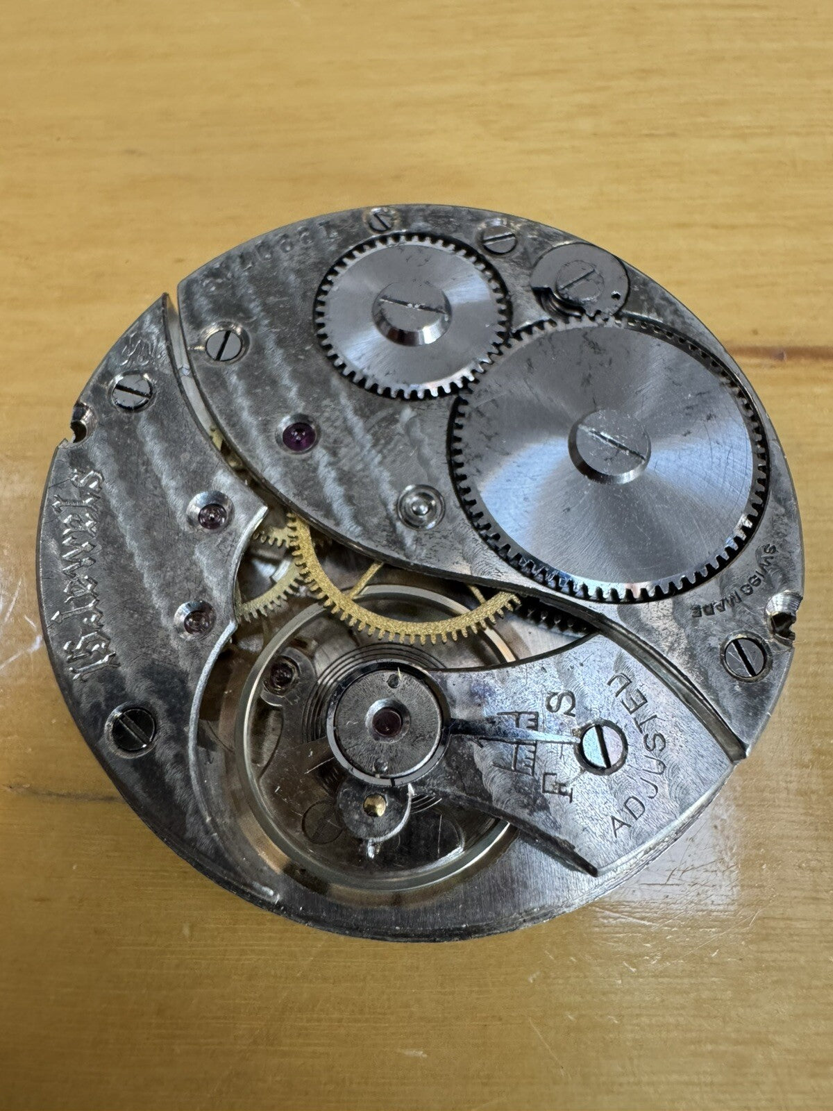 Urania Hunter Pocket Watch Movement 16s Ticking Ref S