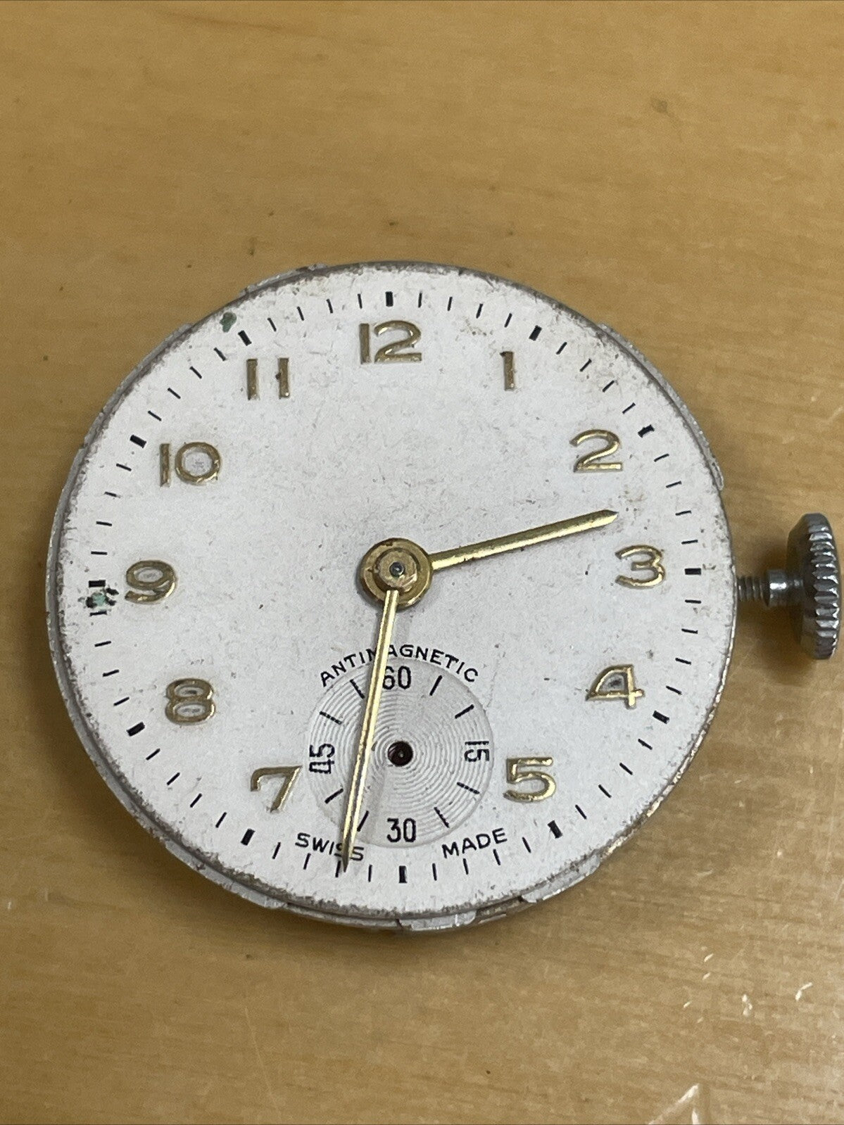 Buser 36  Movement For Parts Spares Repair Ticking Reg LG10-5