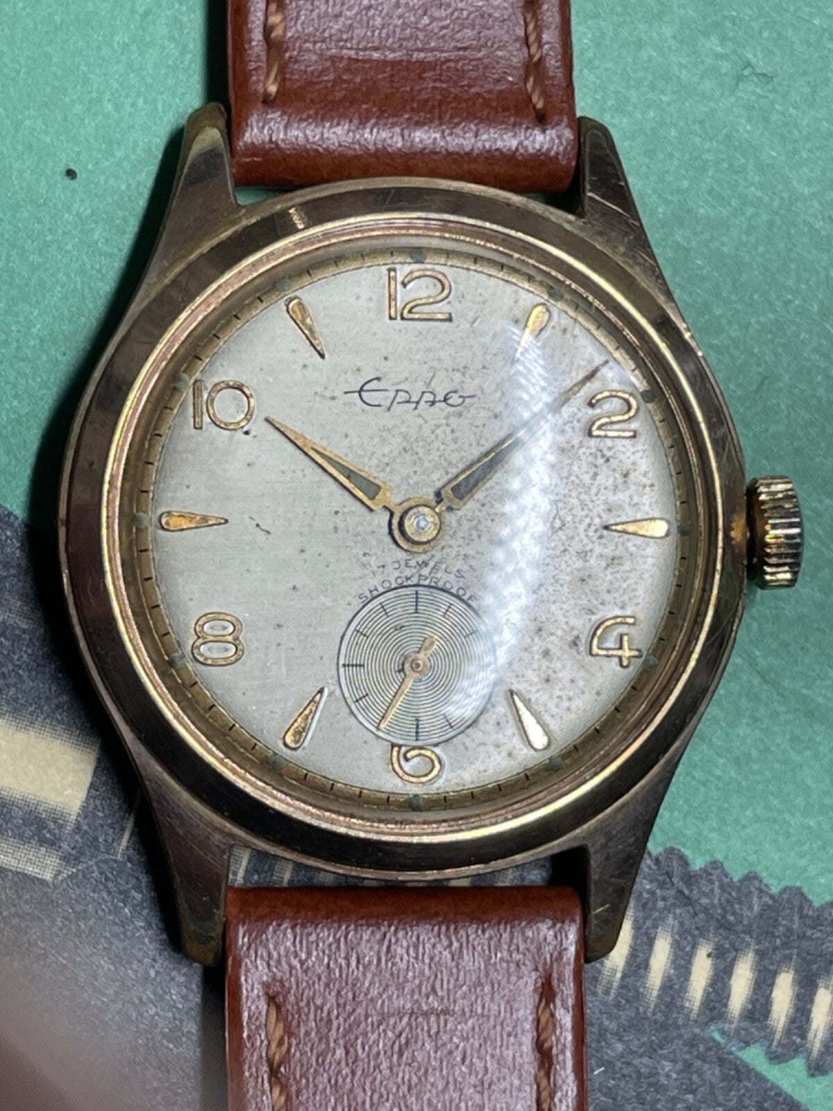 Vintage Ca 1950s Men’s Eppo Watch Running