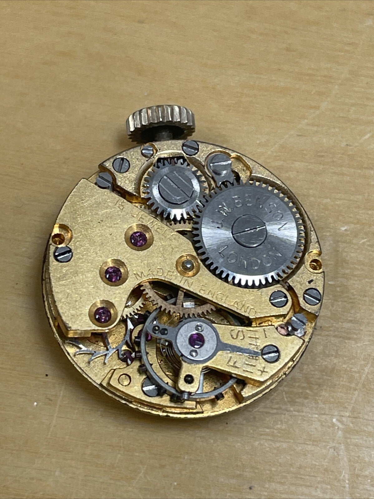 Smiths 8.75 Ligne Movement For Parts Spares Repair Broken Staff  Reg LG10-8