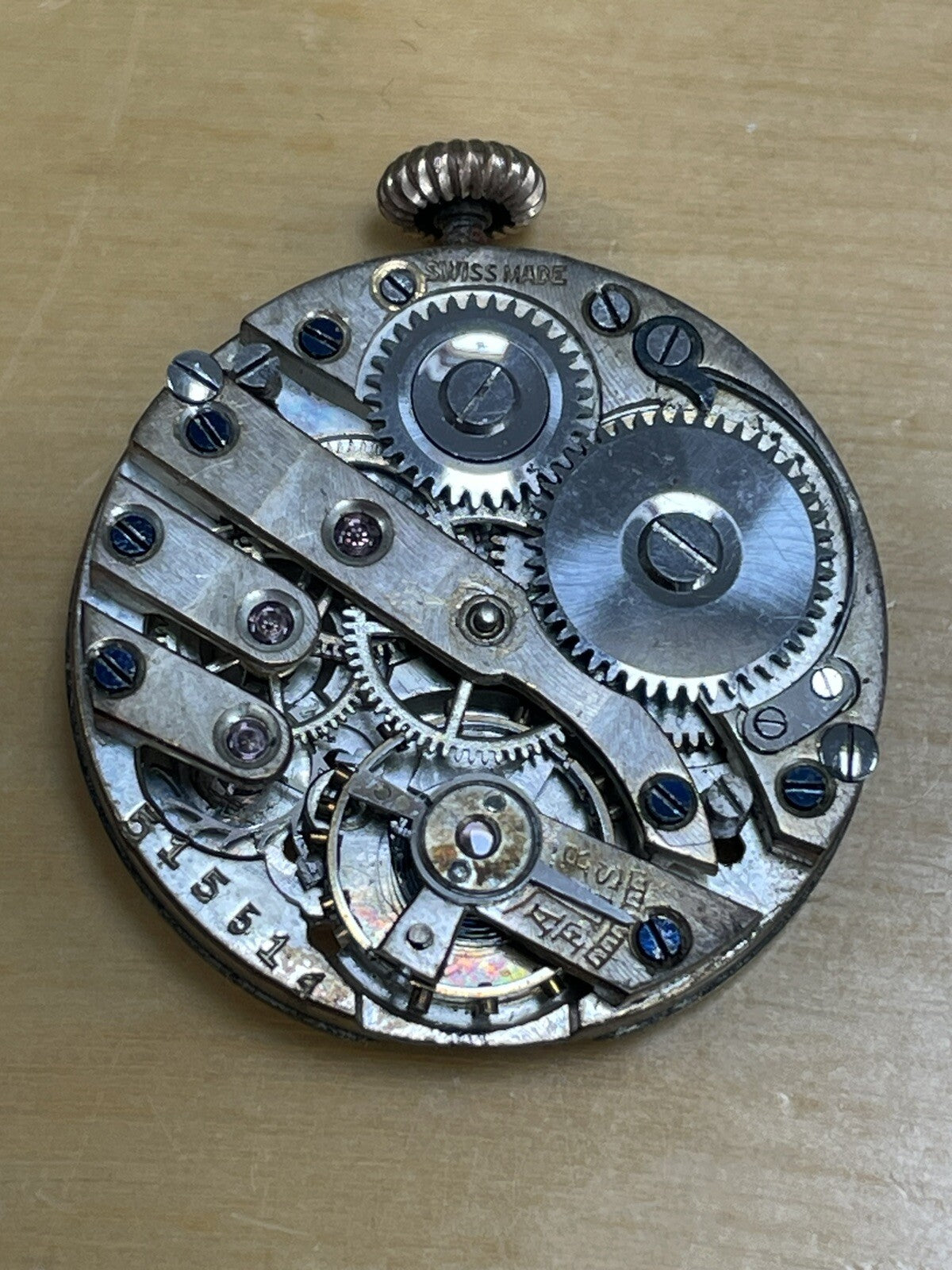 Early FHF Trench Watch Movement 10.5 Ligne Good Balance Ref R1