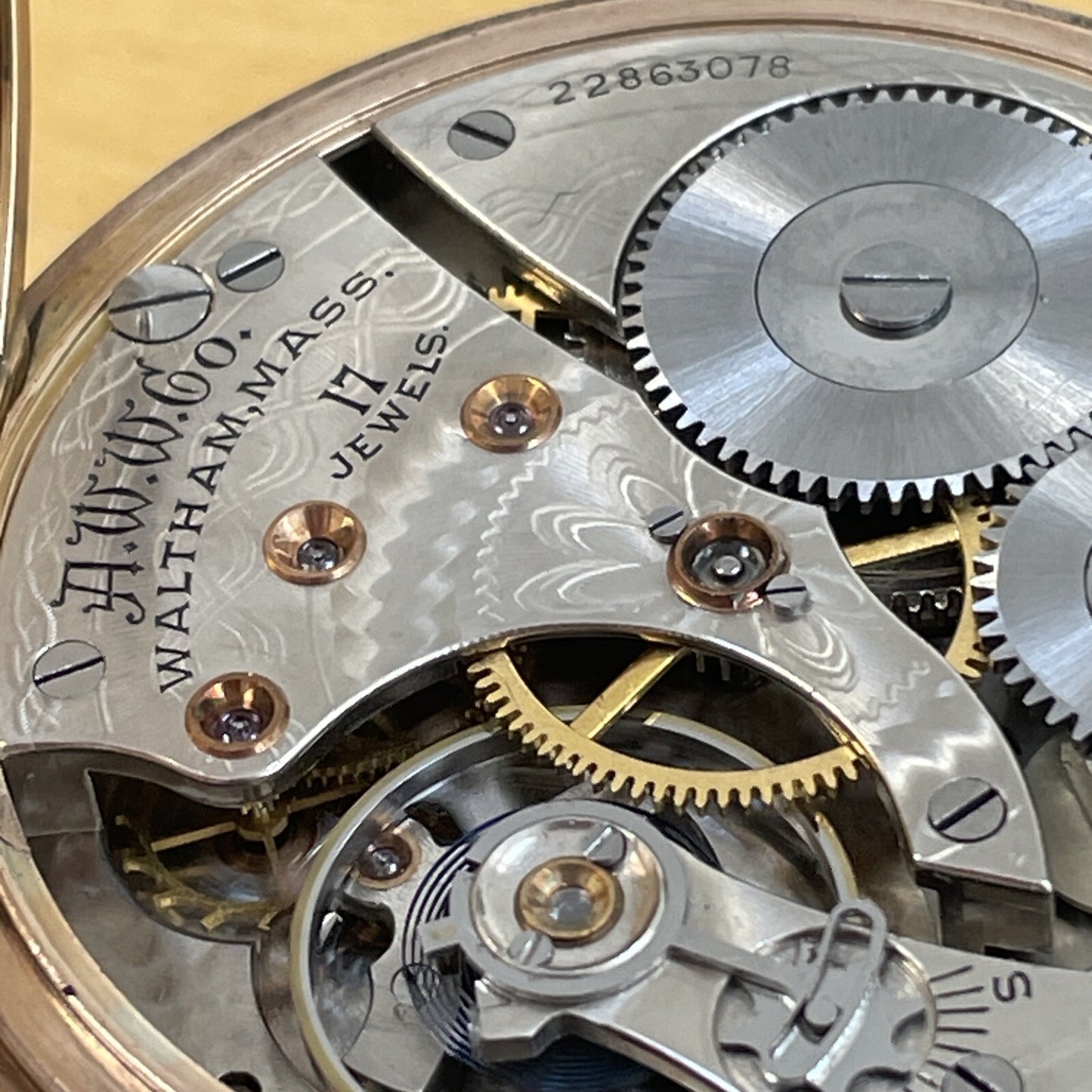 Waltham 1908 Grade 625 Pocket Watch Dennison Star Running Well. REF: CAT