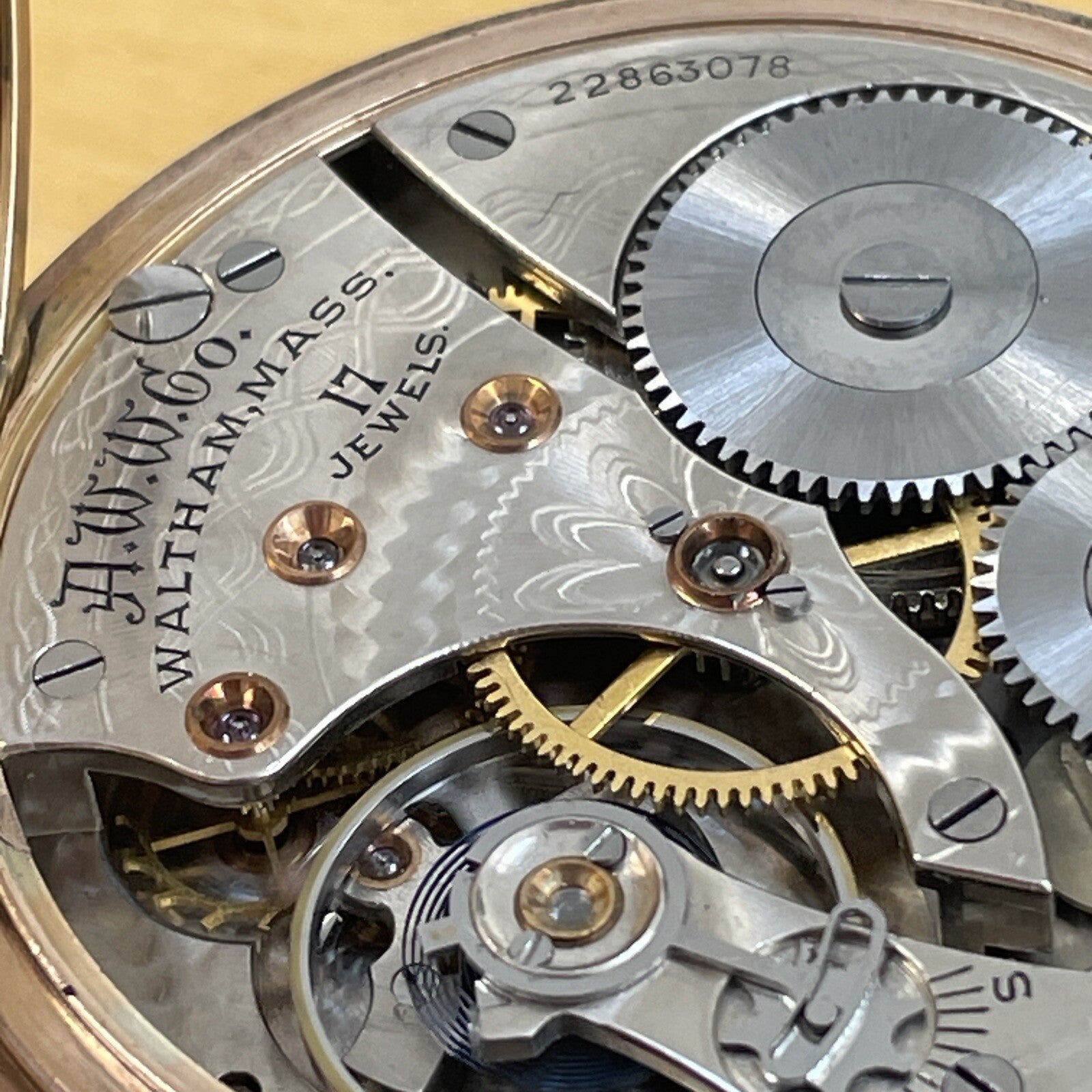 Waltham 1908 Grade 625 Pocket Watch Dennison Star Running Well. REF: CAT