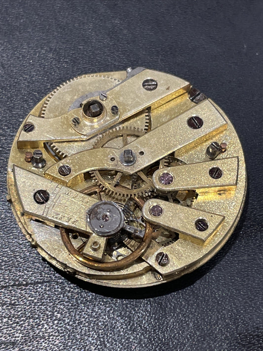 English Key Wind / Set Cylinder Movement Stiff Balance Ref J41