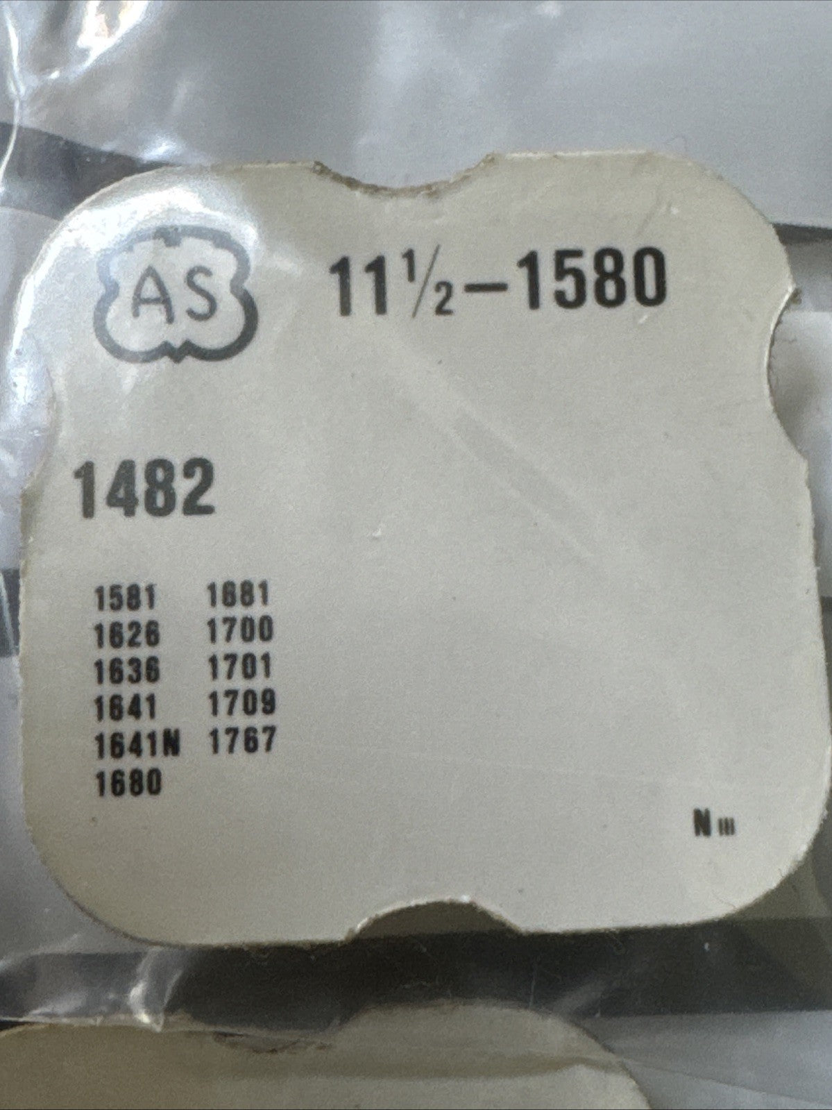 AS 1580  Driving gear for crown wheel #1482 X1 Ref LG11-107