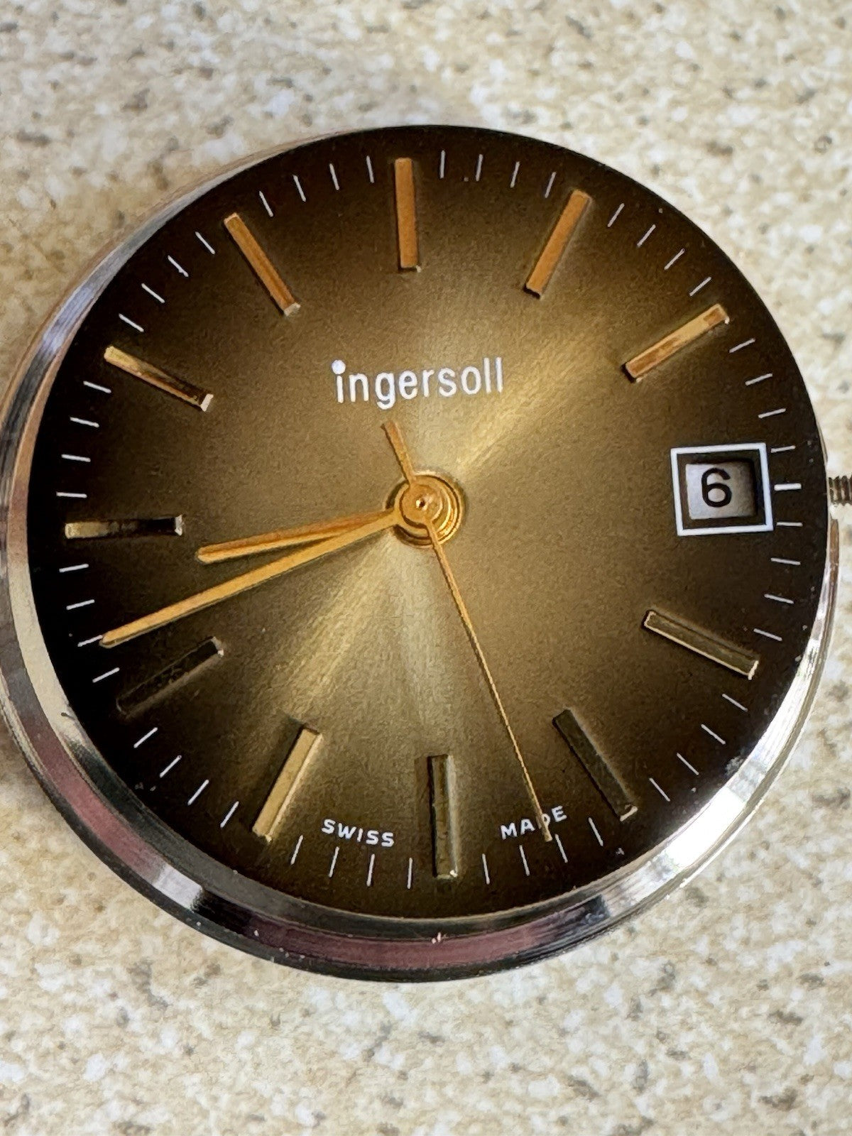 Like NOS Mens 1970s Swiss Ingersoll Watch Running Baumgartner 582CLD