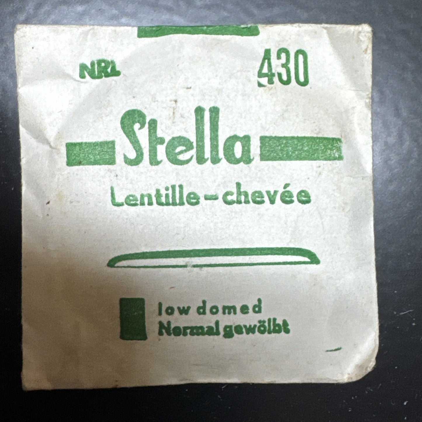 Stella 43.0mm Lentille Low Dome Crystal For Hunter Pocket Watch Ref LG6