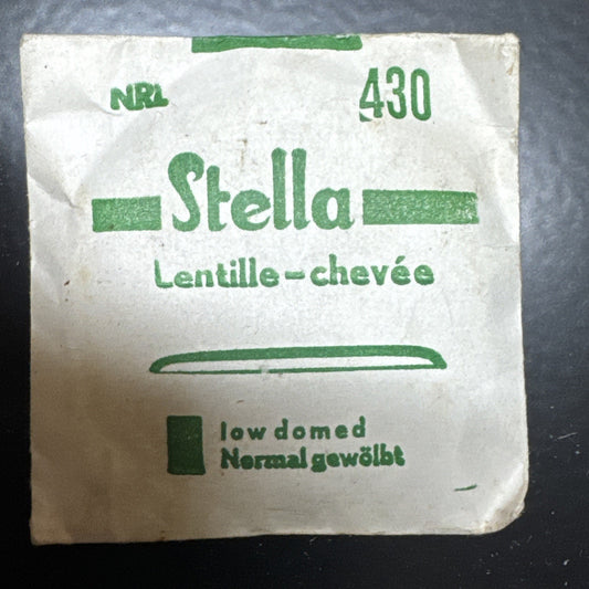 Stella 43.0mm Lentille Low Dome Crystal For Hunter Pocket Watch Ref LG6