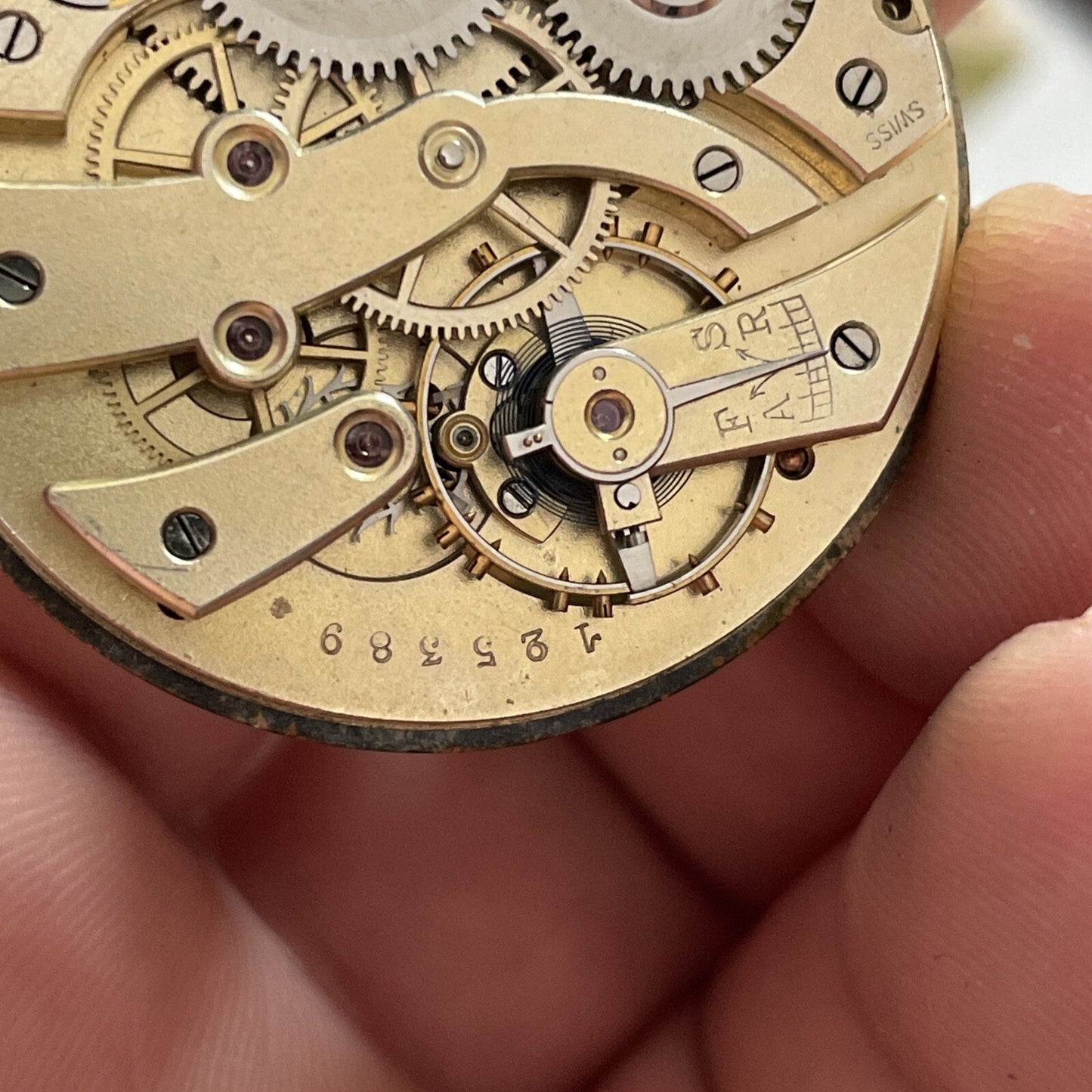 Stauffer Pocket Watch Movement Running XR6