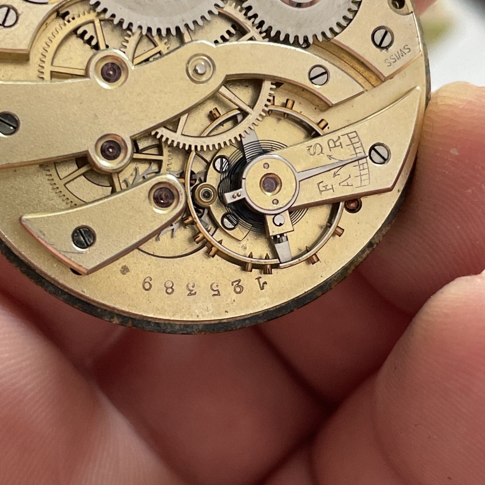 Stauffer Pocket Watch Movement Running XR6