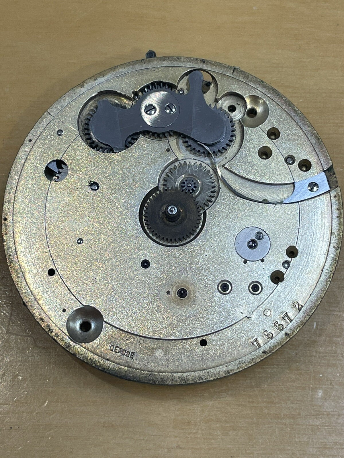 H Samuel 16s Pocket Watch Movement Running