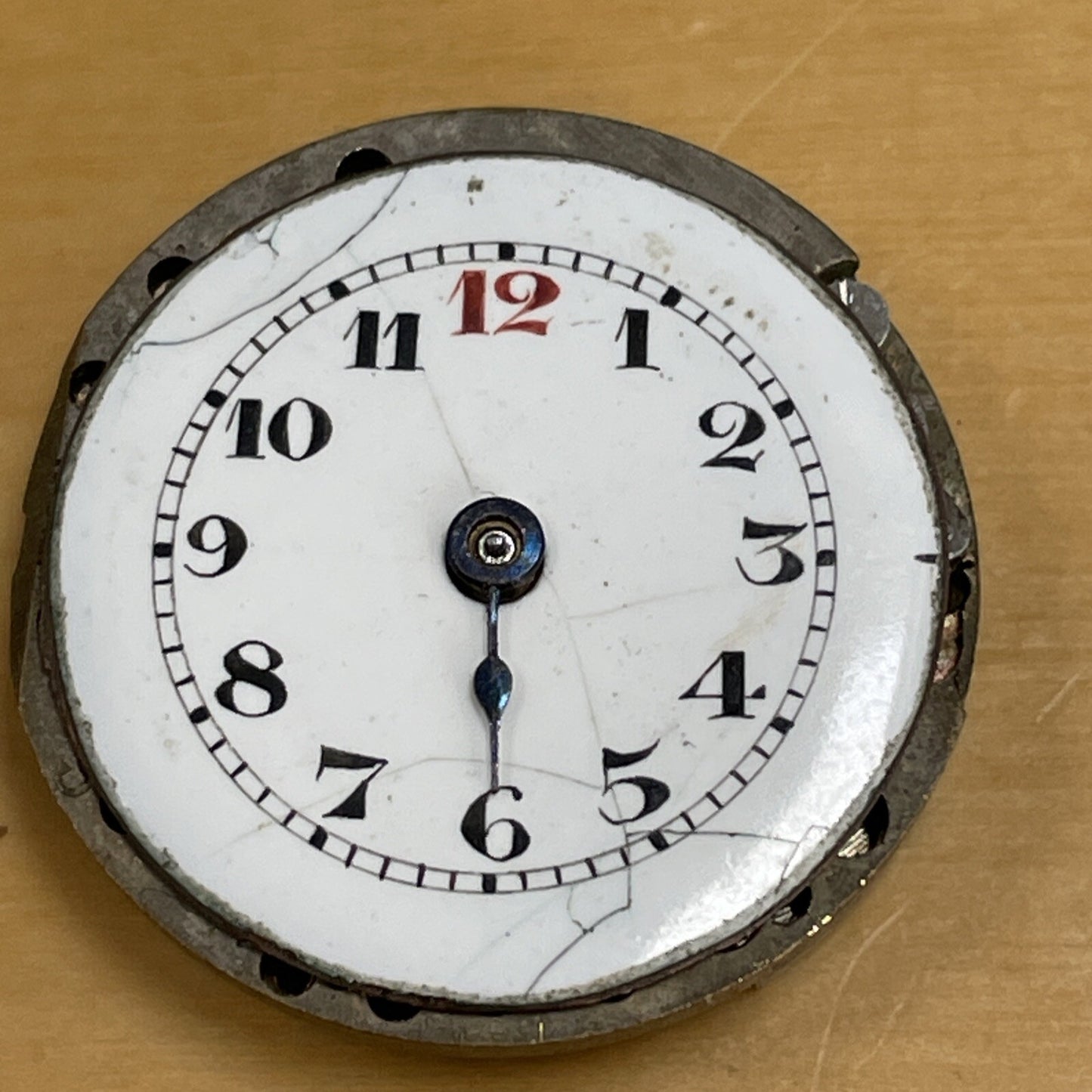 Early Eterna Schild Freres Trench Watch Movement 10.5 Ligne OK Balance Ref R6