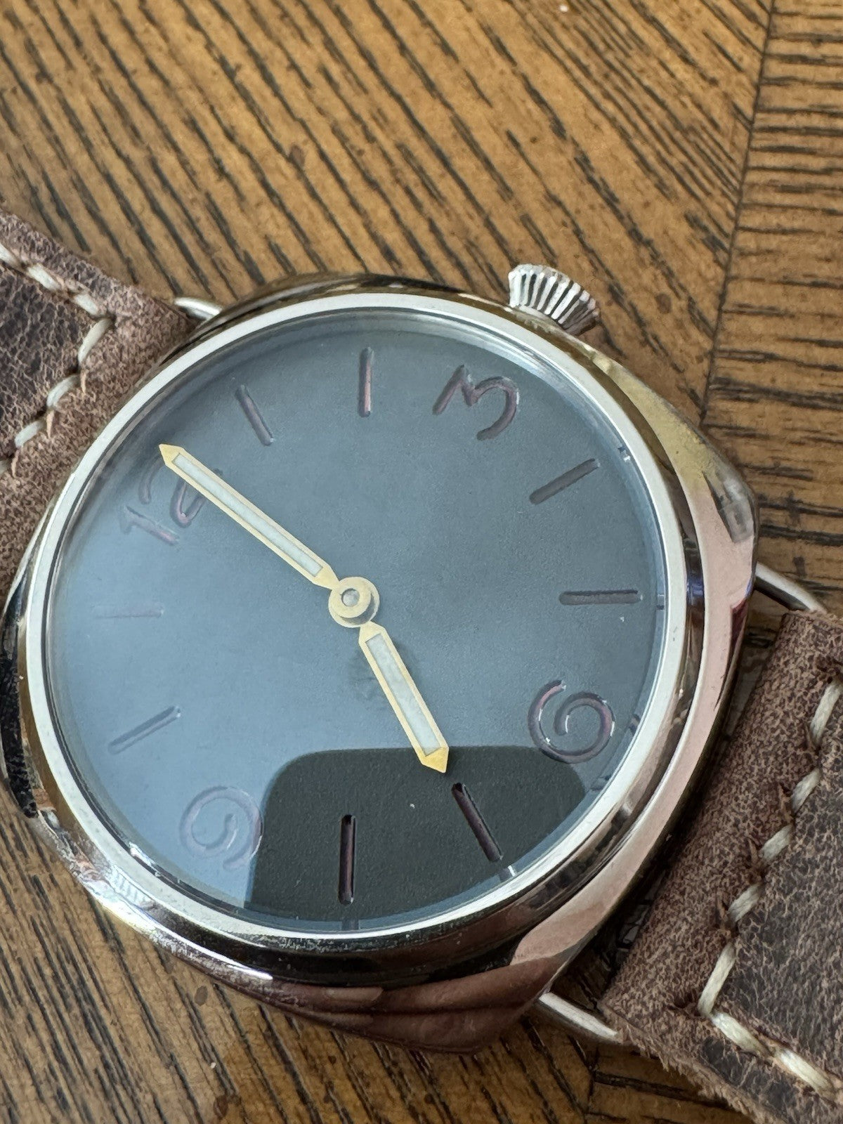 German Diver Style Homage Watch Sea Gull ST36 Custom Dial Hands & Strap