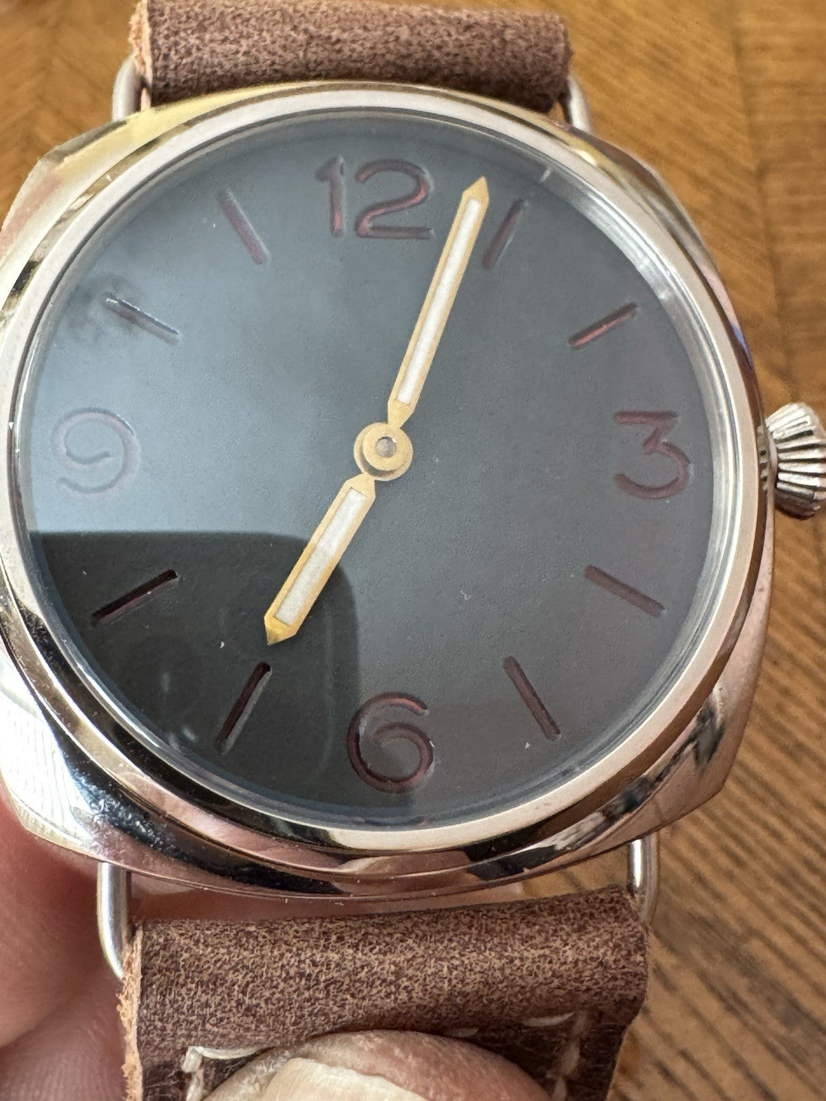 German Diver Style Homage Watch Sea Gull ST36 Custom Dial Hands & Strap