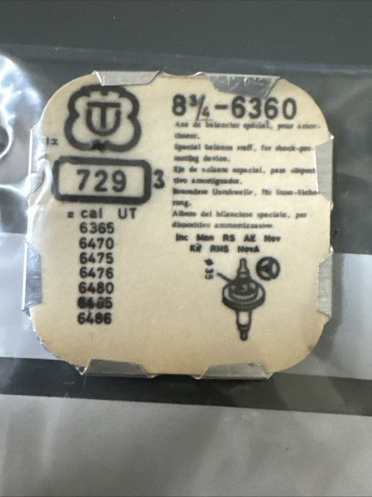 Unitas 6360 Balance Staff X1 Ref LG11-44