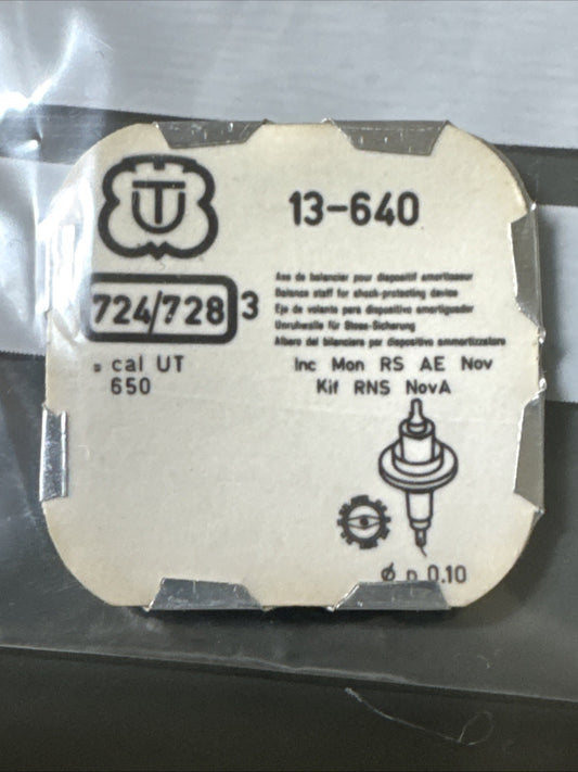 Unitas 640 Balance Staff X1 Ref LG11-43