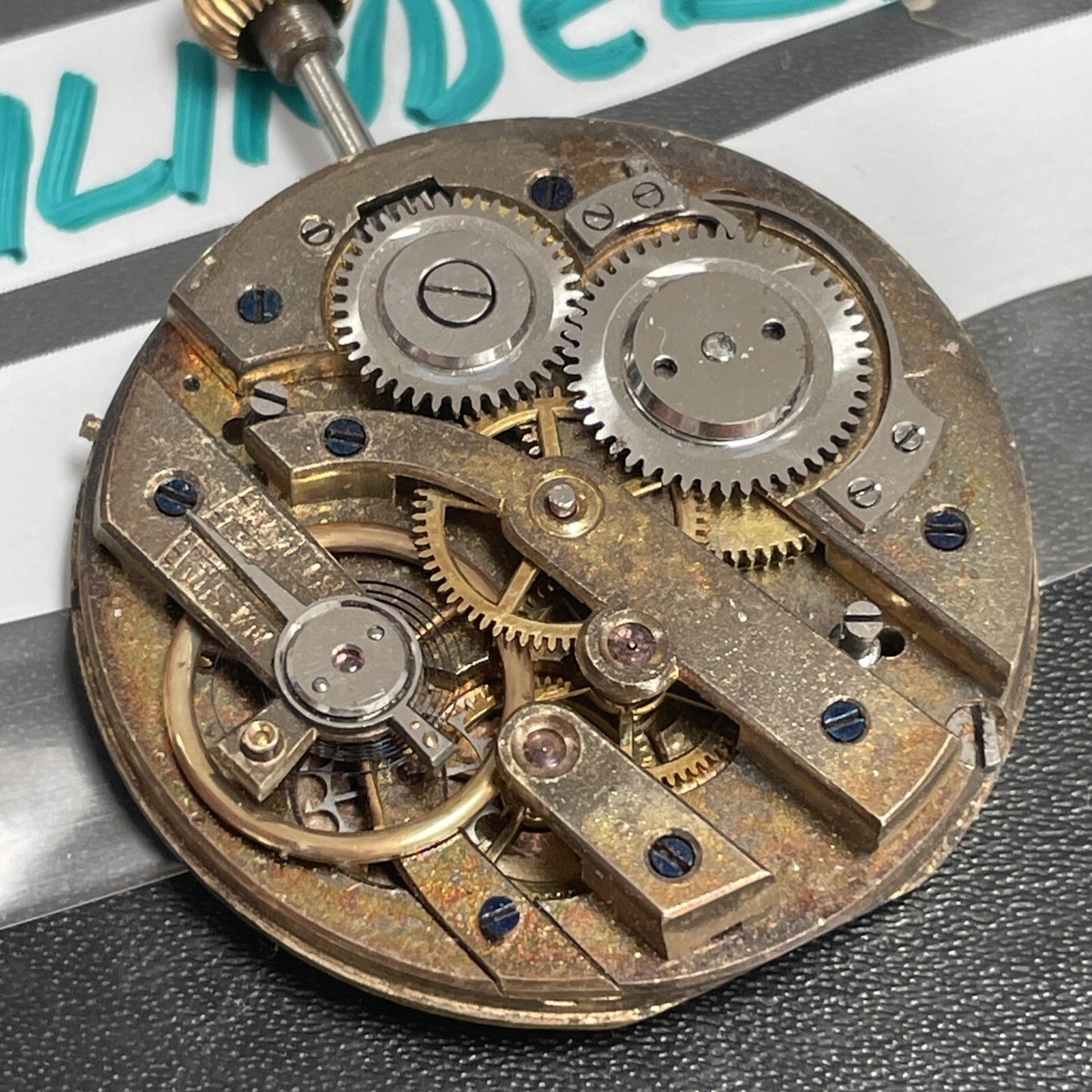 FHF Cylinder Movement For Parts Spares Repair Ticks Circa 35mm Ref LG10-16