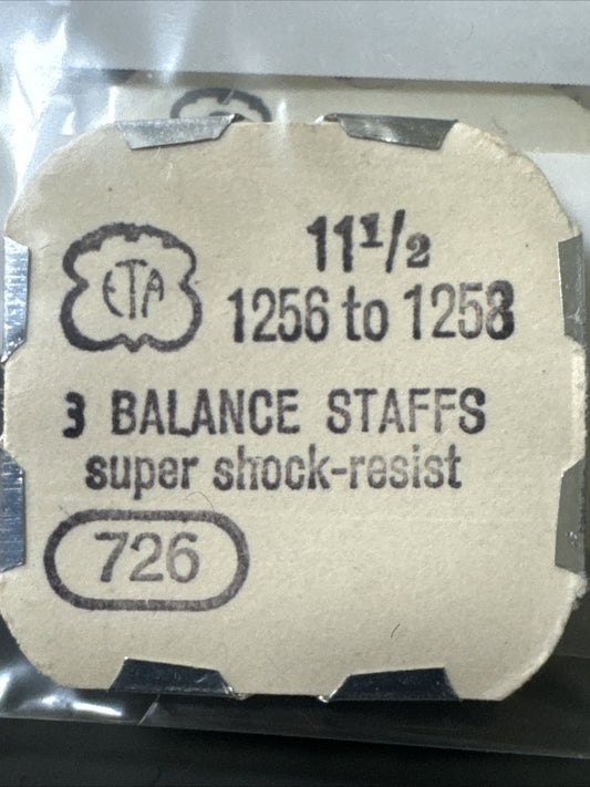 ETA 1256 1258 Balance Staff X1 Ref LG11-32