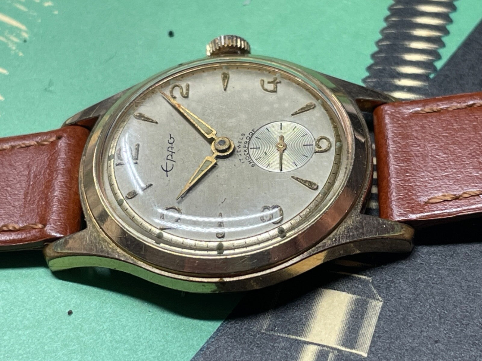 Vintage Ca 1950s Men’s Eppo Watch Running