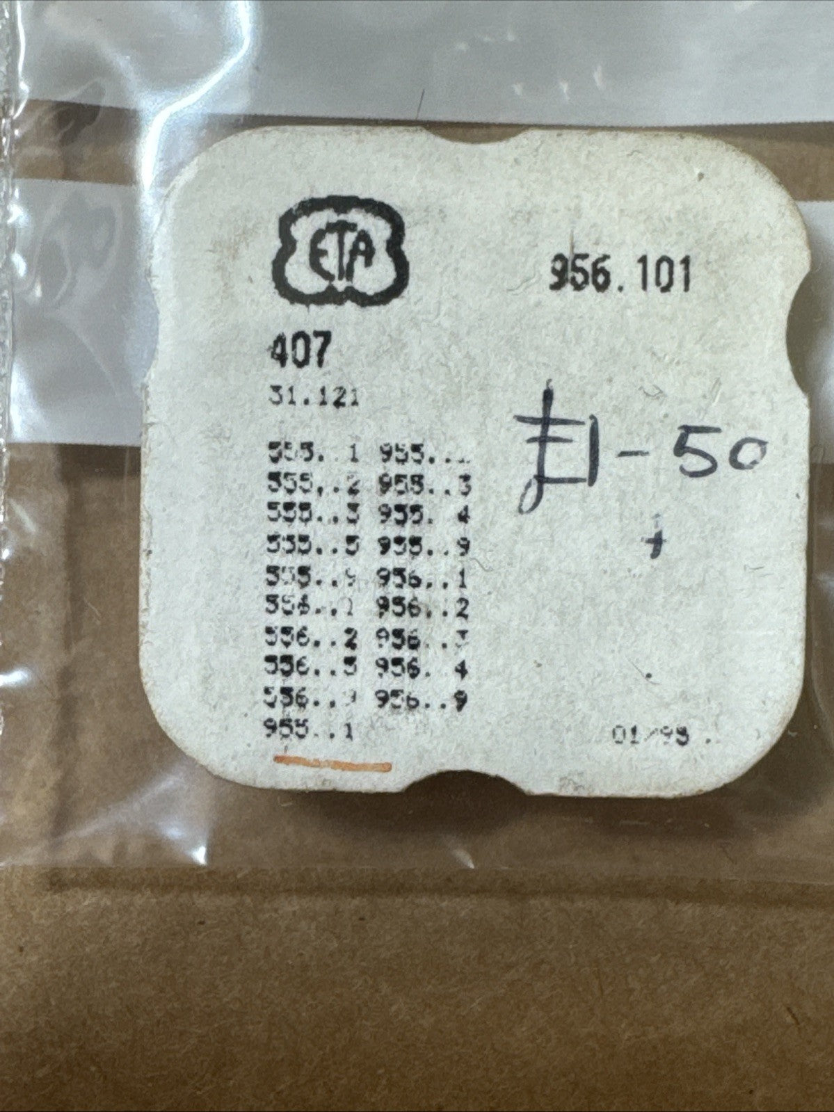 ETA 955 956 555 556 .101 .112 Clutch Wheel #407 X1 Ref LG11-154