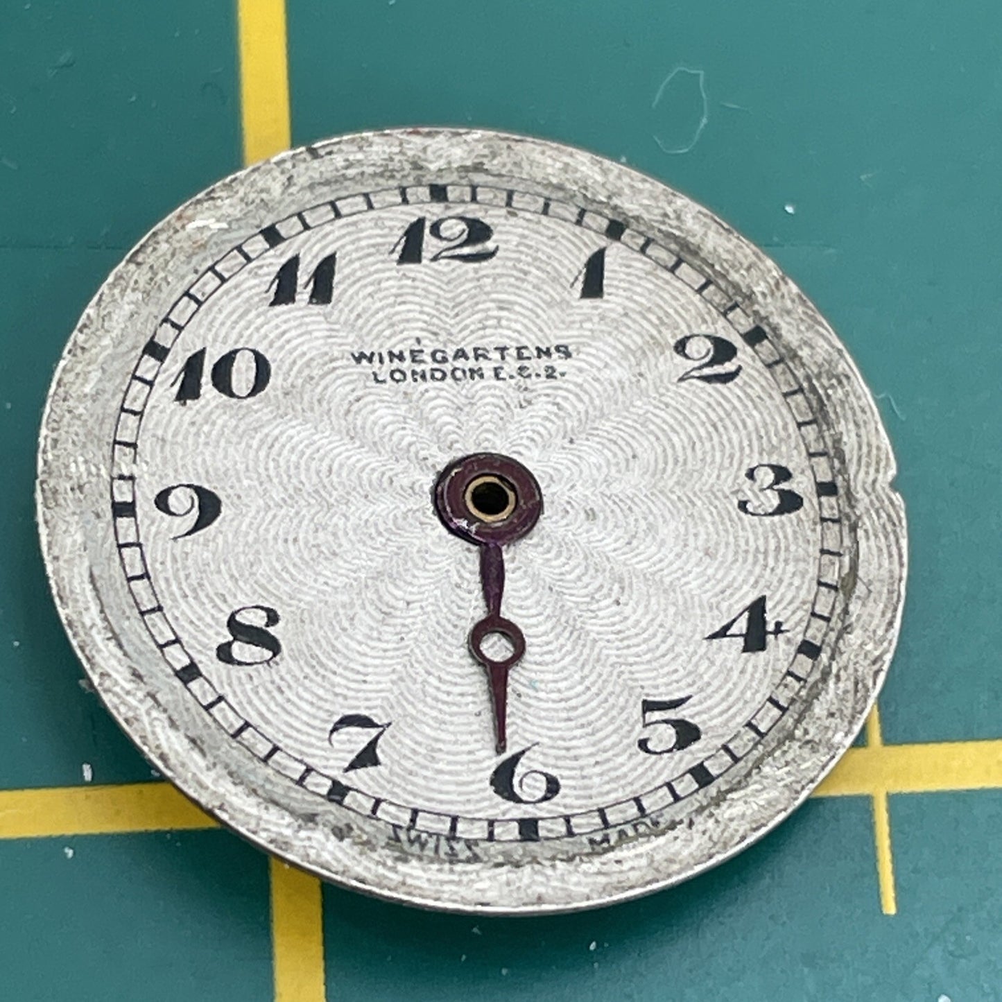 Winegartens 19.6mm Full Watch Movement Ticking For Spares Repair S26