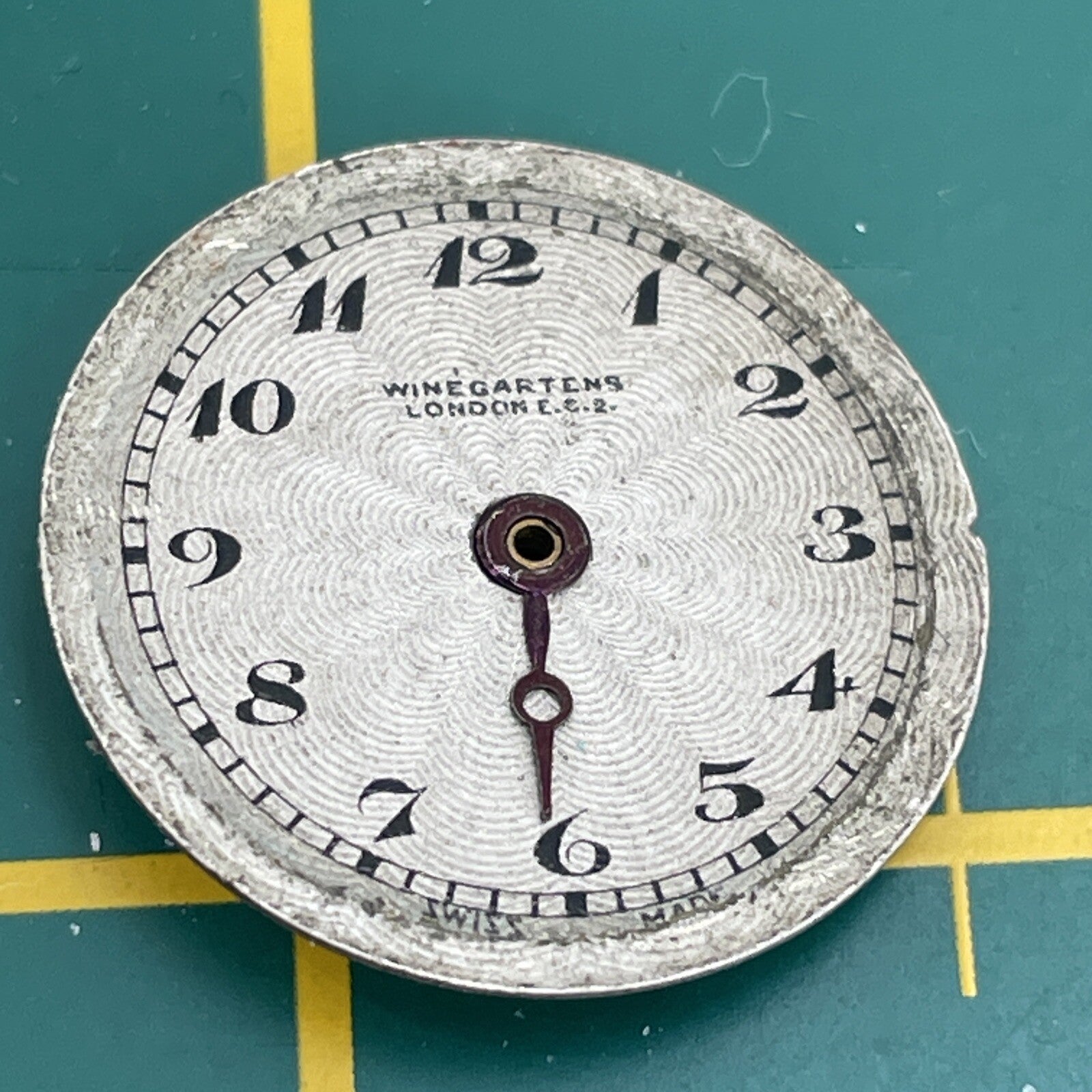 Winegartens 19.6mm Full Watch Movement Ticking For Spares Repair S26