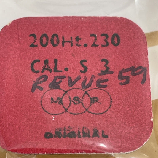 NOS Revue 59 Centre Wheel & Cannon Pinion  Ref LG10-40