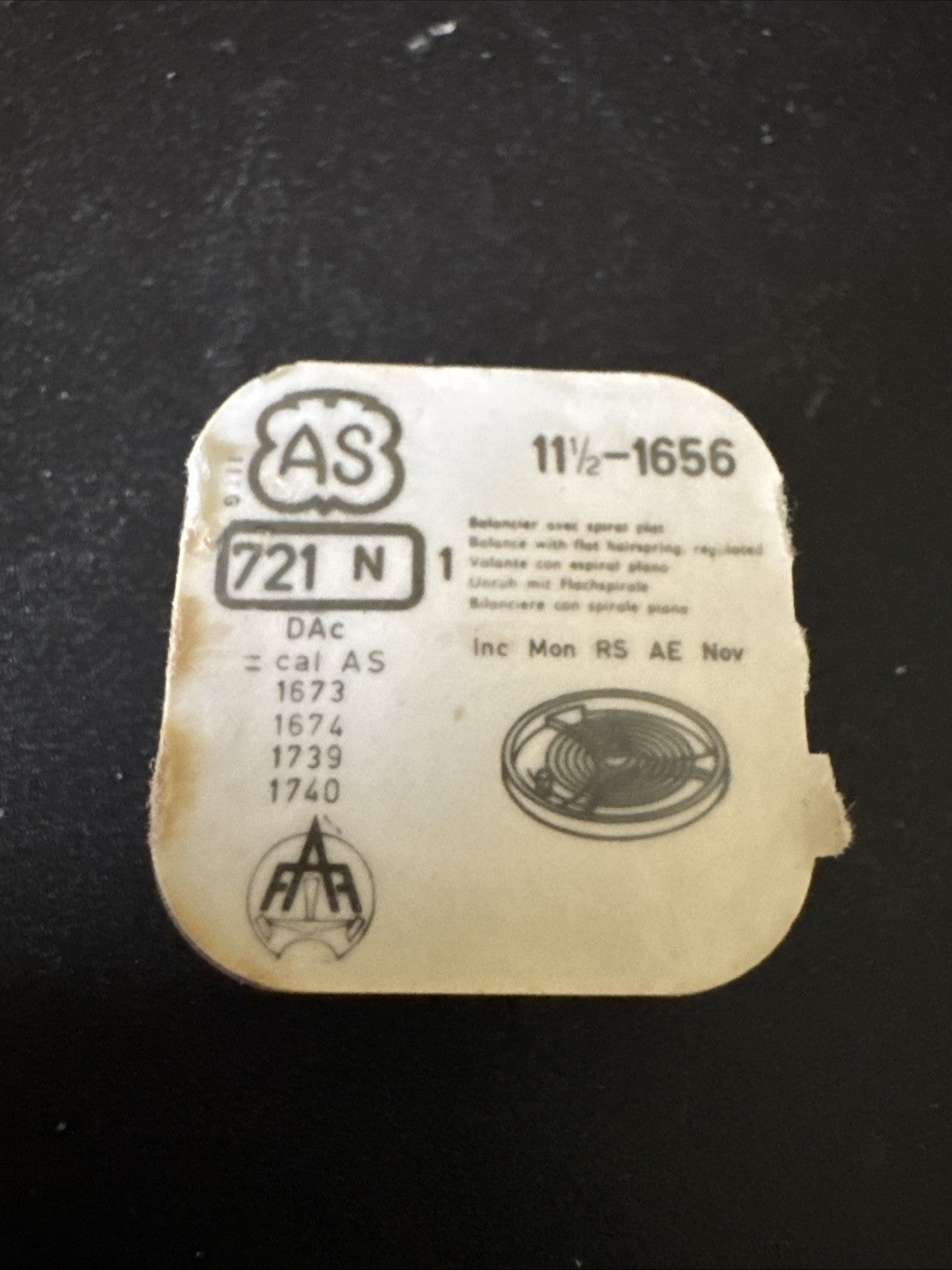 Balance Complete AS 1656 Sealed Packet Ref G