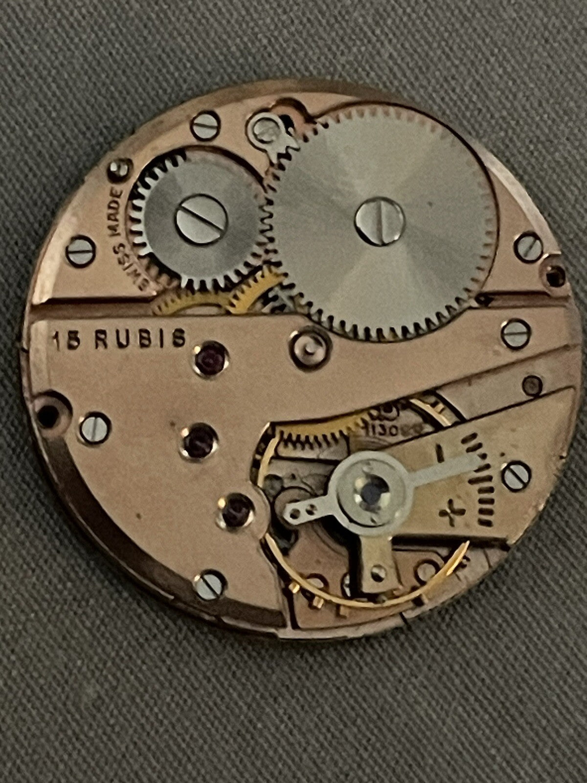 Buren AS 1130 Wehrmachstwerk Movement Good Balance Ref FM