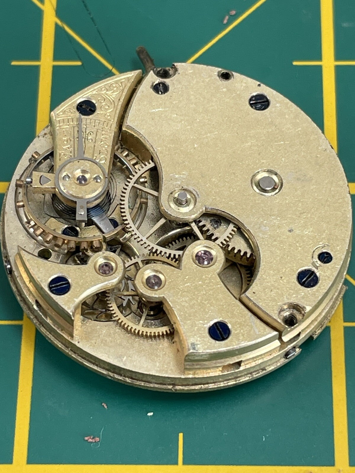 Vintage 1880s Longines 13 Ligne Watch Movement Good Balance 1888 / 1889 Ref LG10