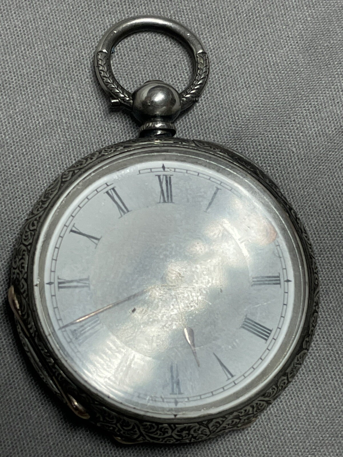1882 Fine Silver Fob Watch Good Balance Immaculate Case. Whistlers Mother Link?