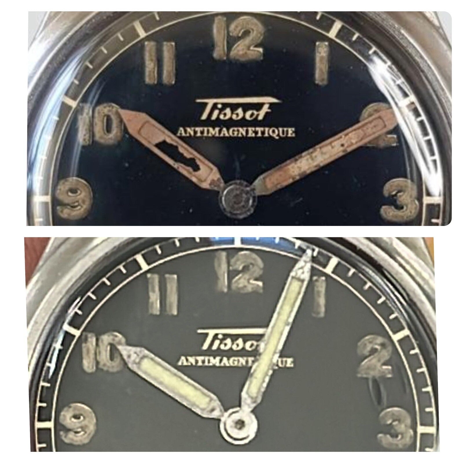 Vintage Watch Lume Restoration Custom Mixed Aged Super Luminova