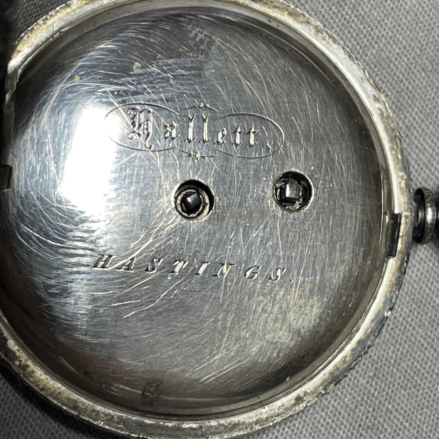 1882 Fine Silver Fob Watch Good Balance Immaculate Case. Whistlers Mother Link?