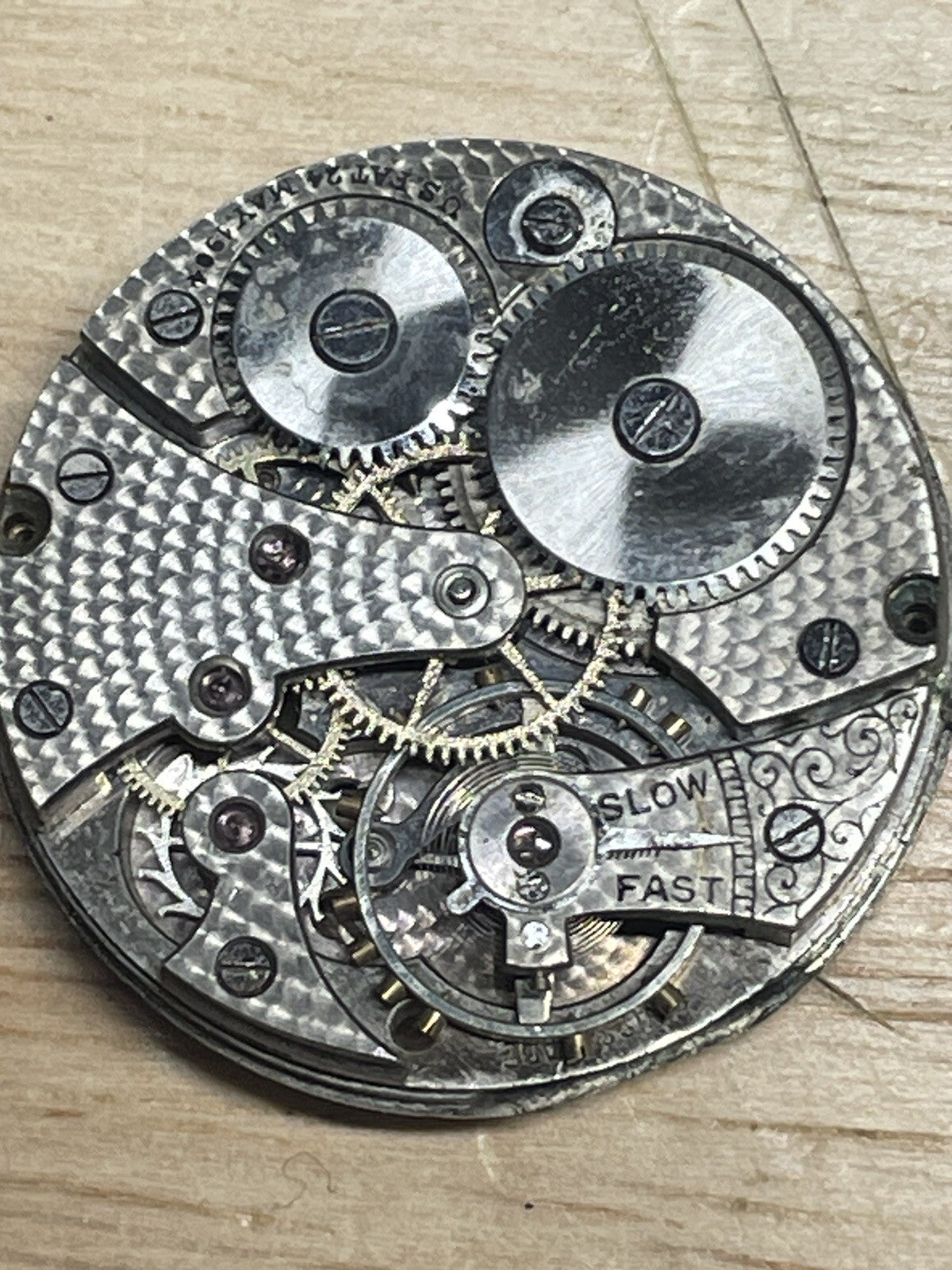 CYMA 3B 330 332 SPARE PARTS (13 LIGNE TRENCH WATCH NEGATIVE SET)