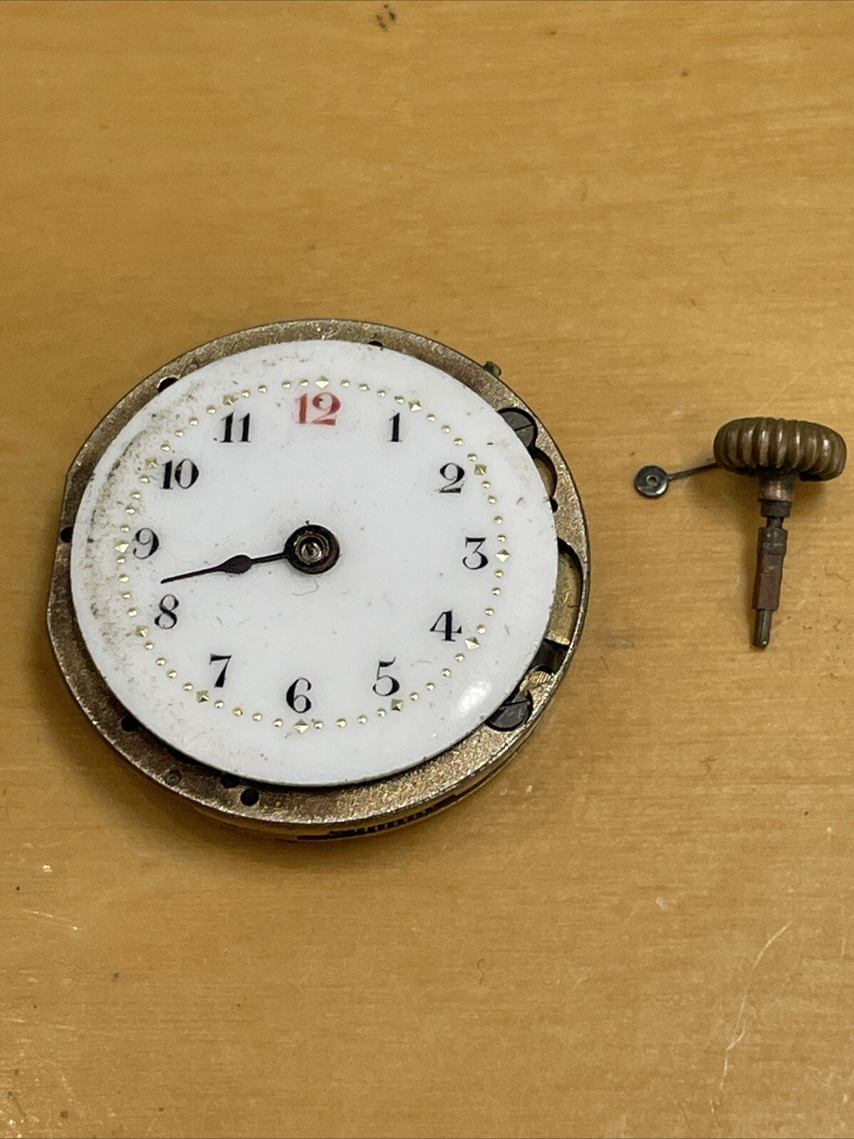 Early 10.5’’’ Pin Set Movement Ticking Ref P