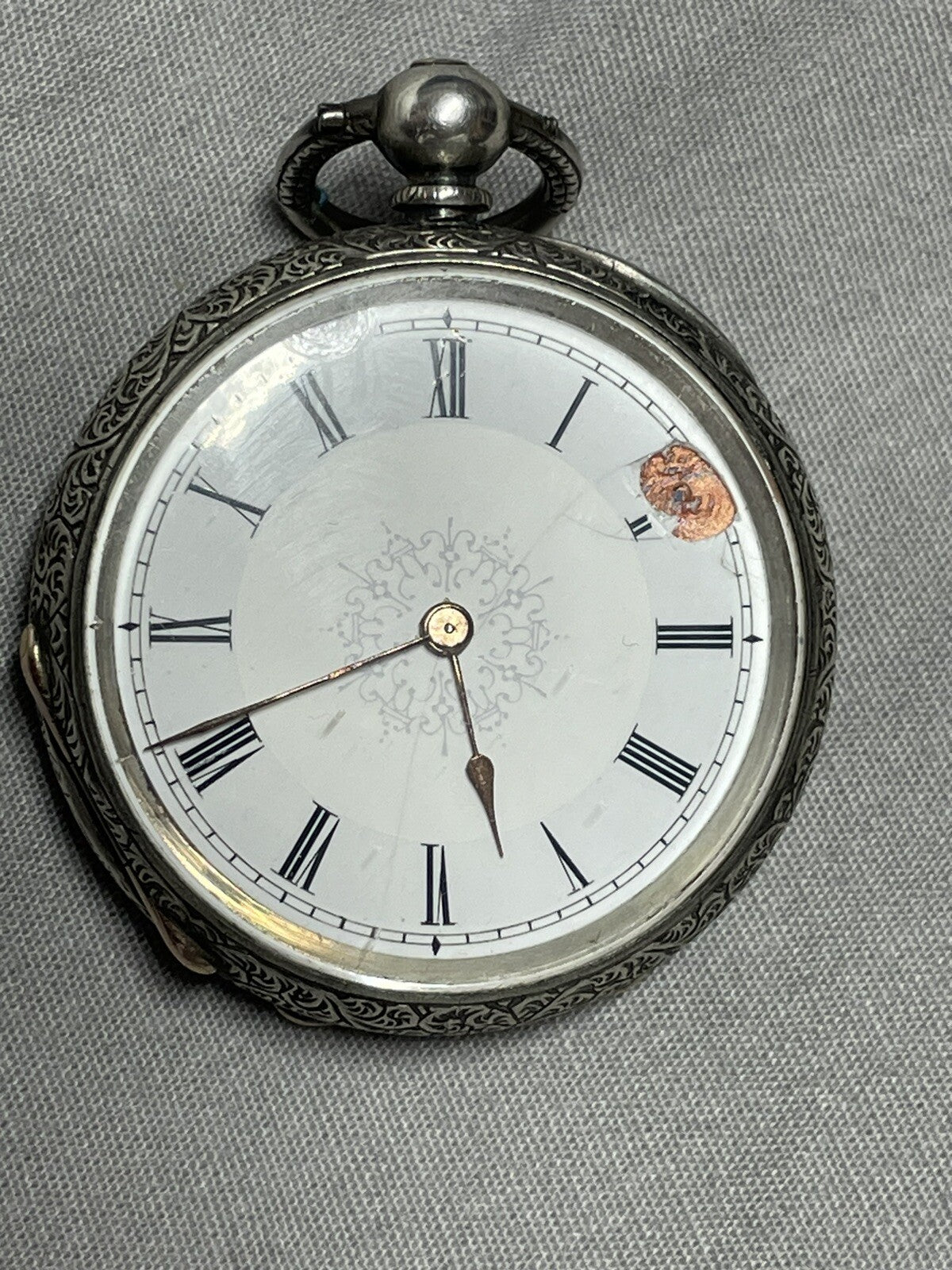 1882 Fine Silver Fob Watch Good Balance Immaculate Case. Whistlers Mother Link?