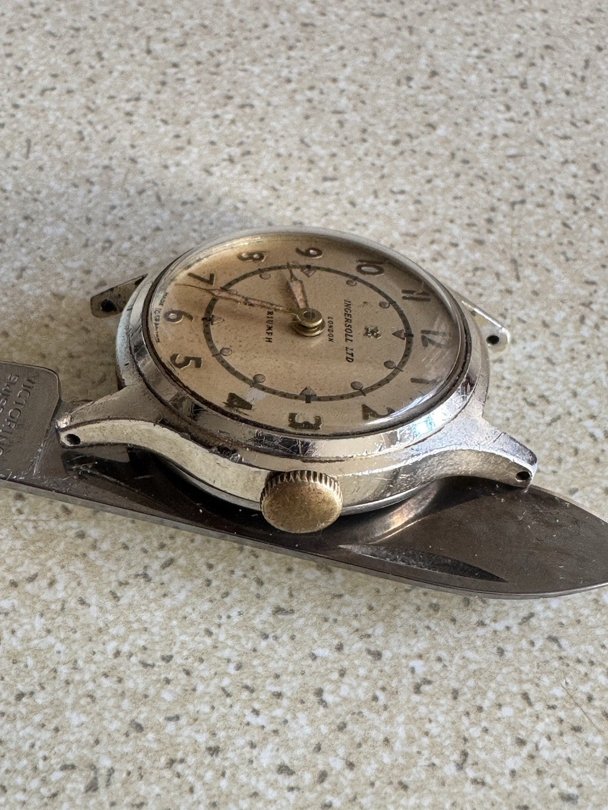 Mens 1959 Ingersoll Triumph Watch Running Darts Interest