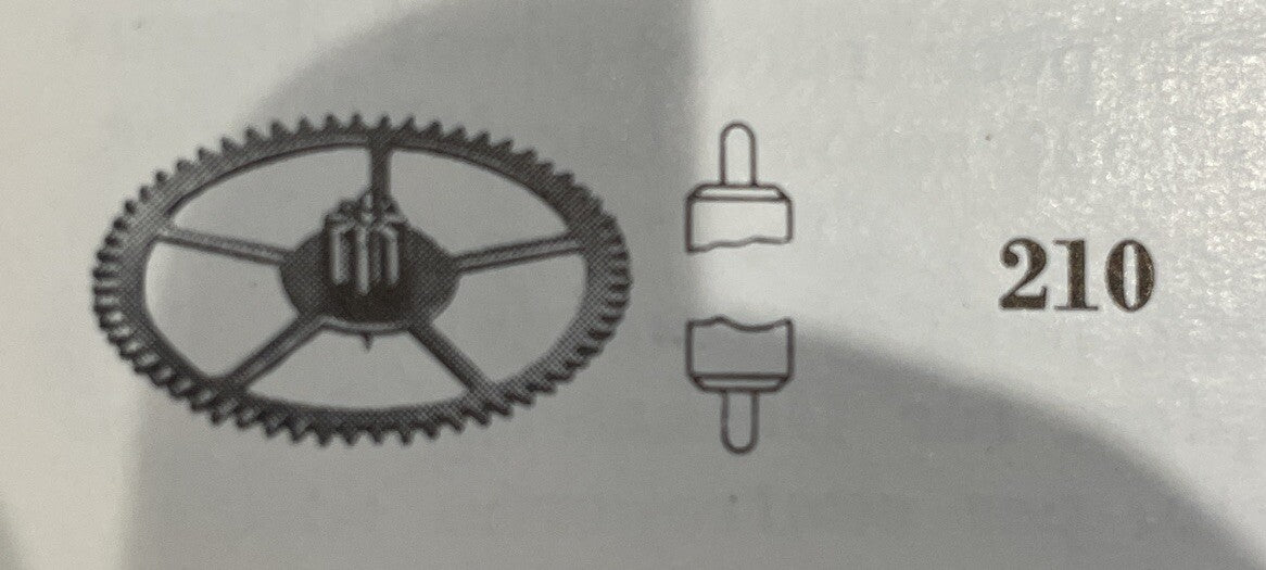 ETA Part #210 Third Wheel Cal 2482 Ref L-F
