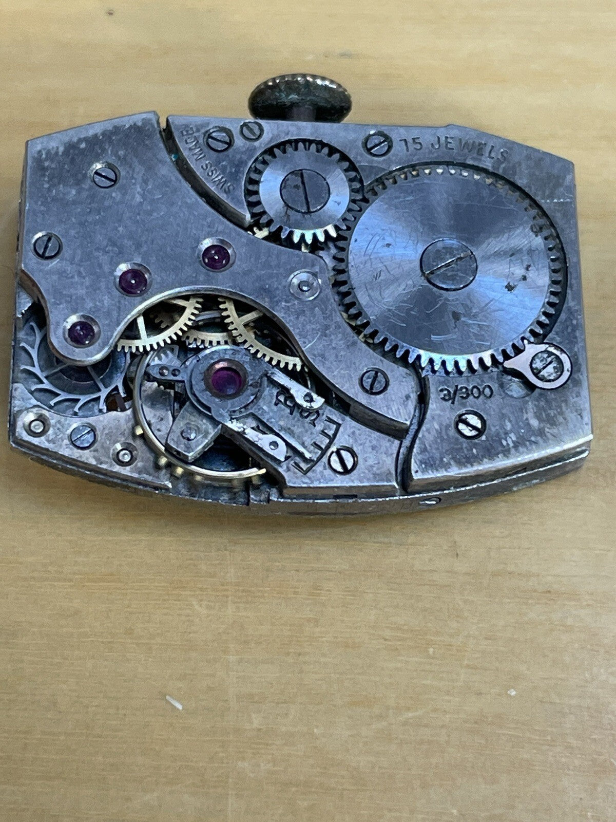 Peseux 110 Watch Movement  Ticks / Stops Ref J54