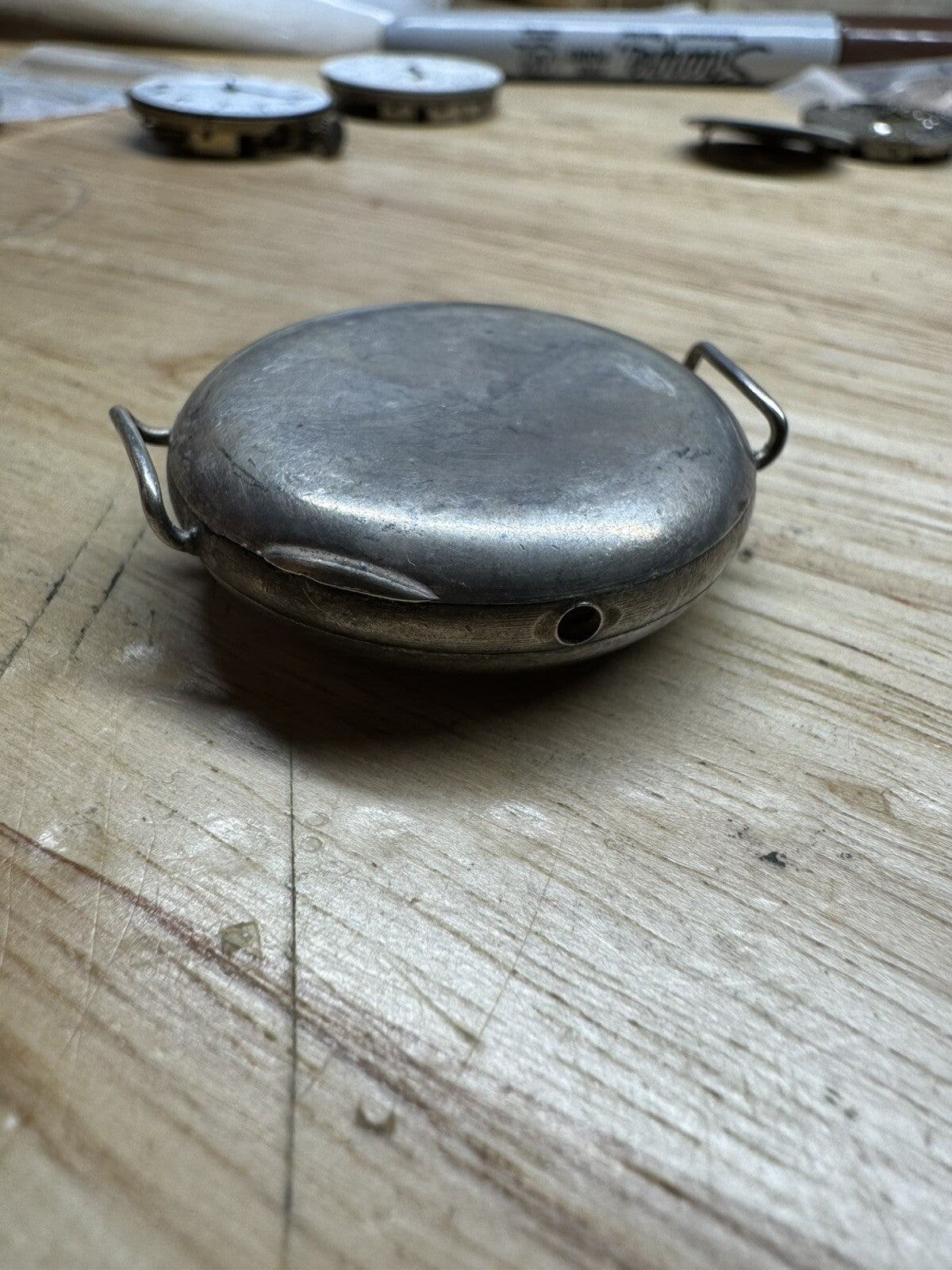 33.5mm 925 Silver Case For 13 Ligne Trench Movement LG0