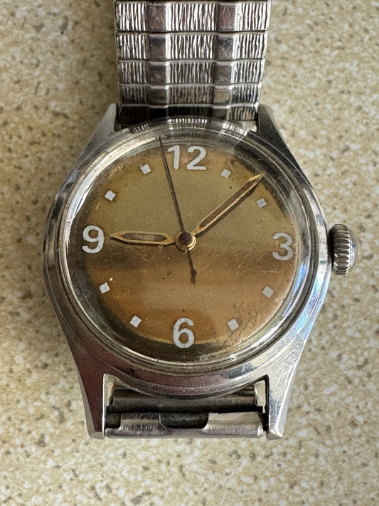 Mens WW2 Period Steel Watch A Schild 1187 Running