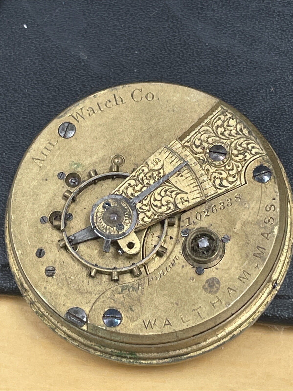 Waltham Model 1876 Movement For Parts Spares Repair OK Staff  No HSPG Reg LG10-9