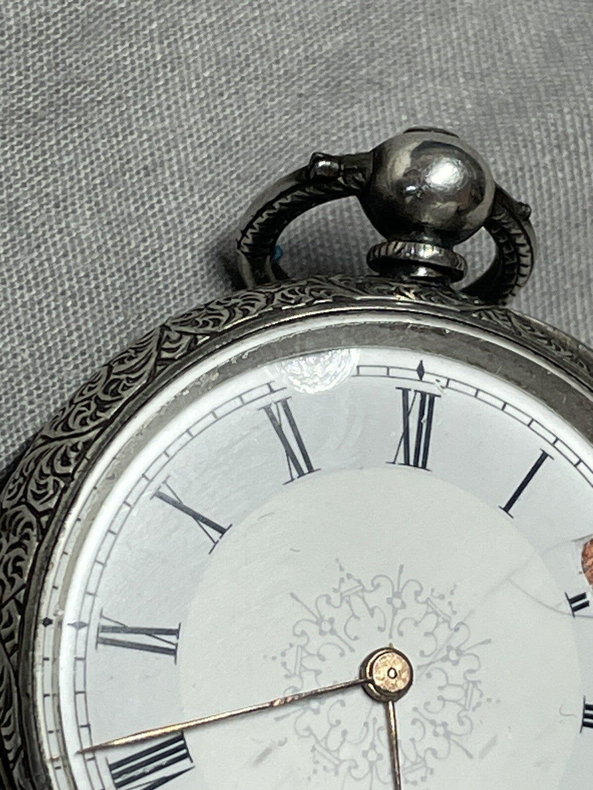 1882 Fine Silver Fob Watch Good Balance Immaculate Case. Whistlers Mother Link?