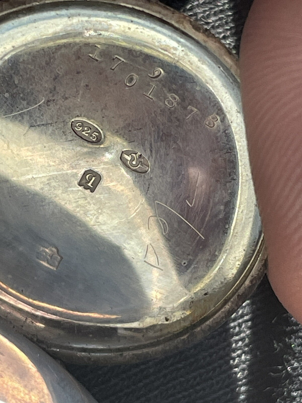 Eterna 925 Silver Fob Watch Early Ca 1911