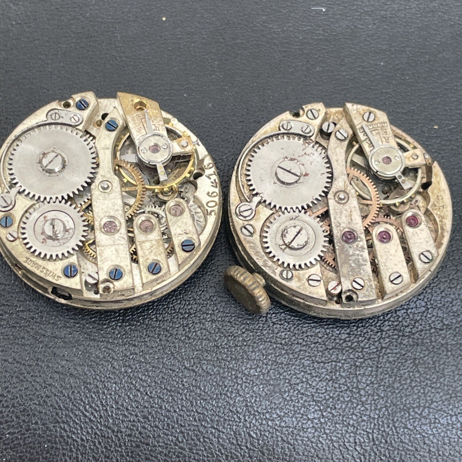 2 Pieces Early Font Robert 10.5 Ligne Movements Ref P20