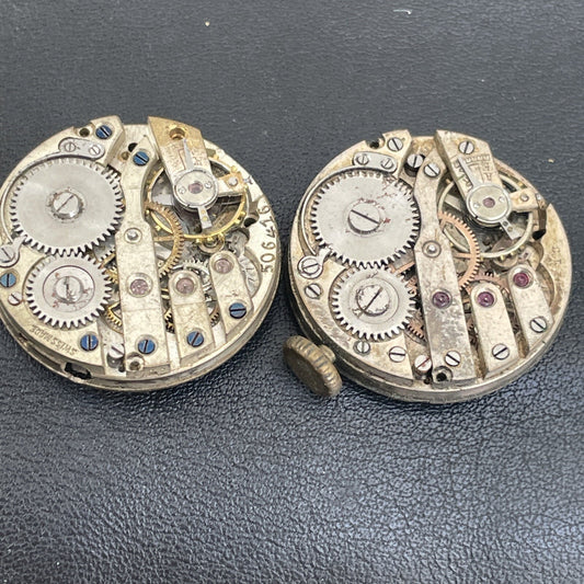 2 Pieces Early Font Robert 10.5 Ligne Movements Ref P20