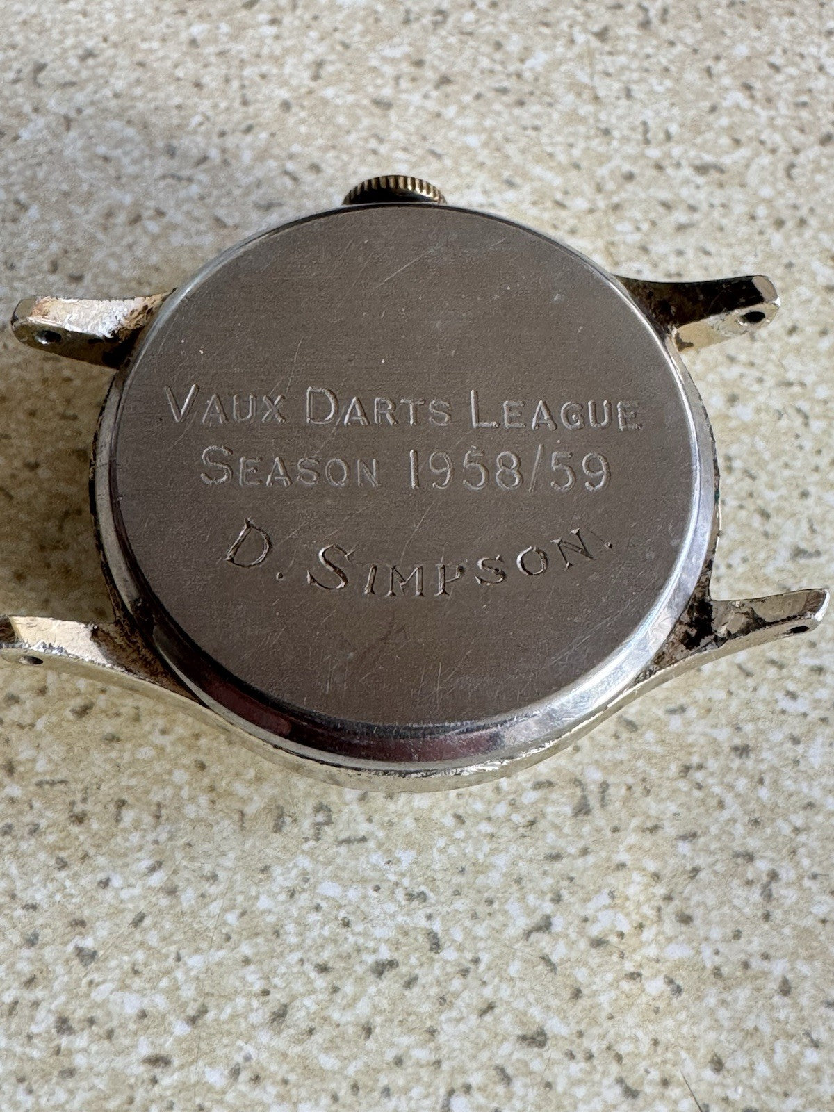 Mens 1959 Ingersoll Triumph Watch Running Darts Interest