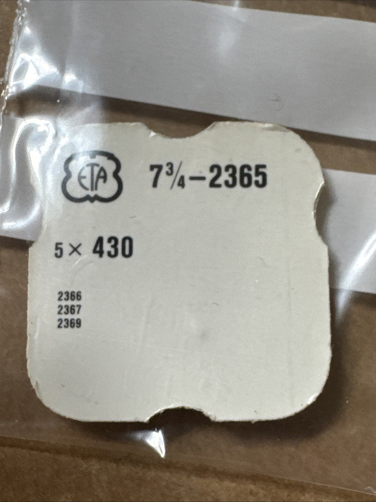 ETA 2365 Click Spring #430 X1 Ref LG11-124