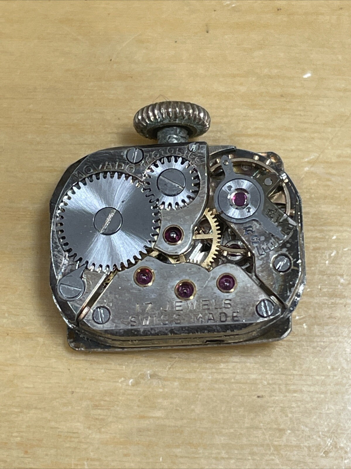 Movado 43? 45? Movement For Parts Spares Repair Too Much End Shake Reg LG10-6